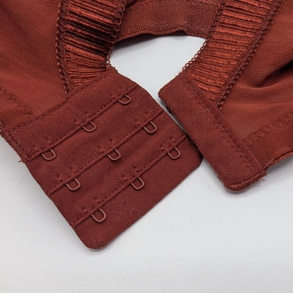 46DD Elomi Cate Underwire Full Cup Banded Bra Dark Copper NWT EL4030 Plus Size - Picture 6 of 6